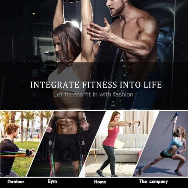 11 Piece Power Resistance Band Set - For Men And Women