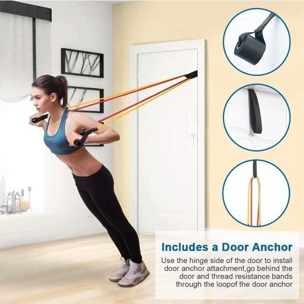 11 Piece Power Resistance Band Set - For Men And Women