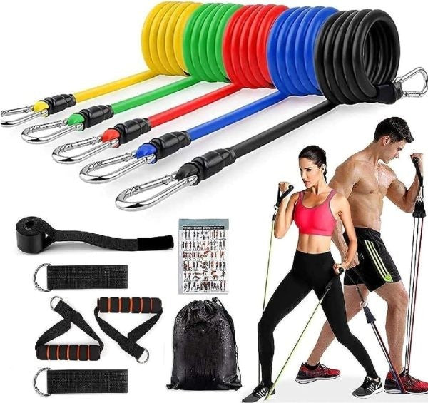 11 Piece Power Resistance Band Set - For Men And Women