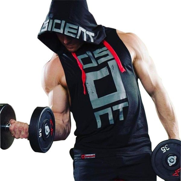 Black Gym Sleeveless Hood Tracksuit Summer Tracksuit 2-piece Set | Men’s Wear