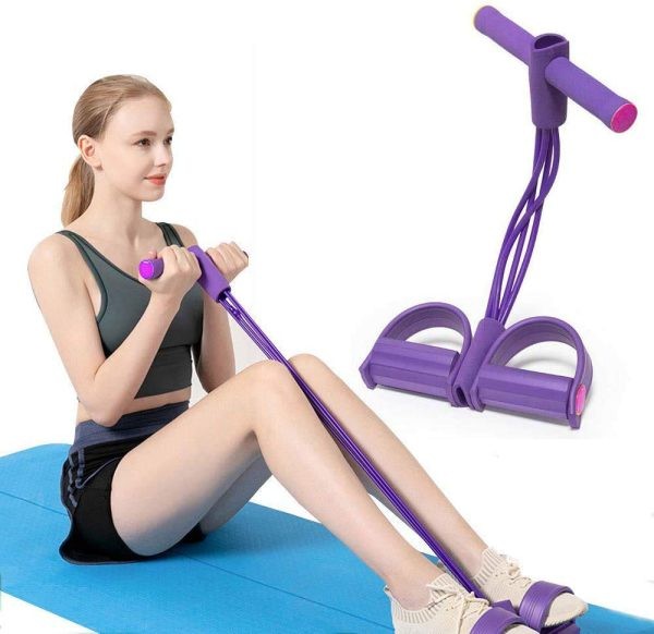 Foot Pedal Resistance Band ( Random Color )