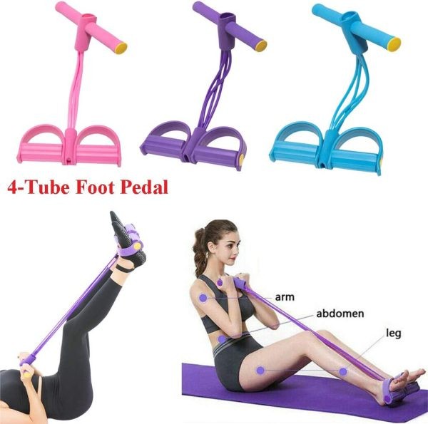 Foot Pedal Resistance Band ( Random Color )