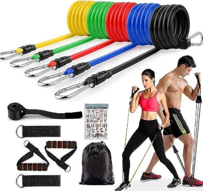 11 Piece Power Resistance Band Set - For Men And Women