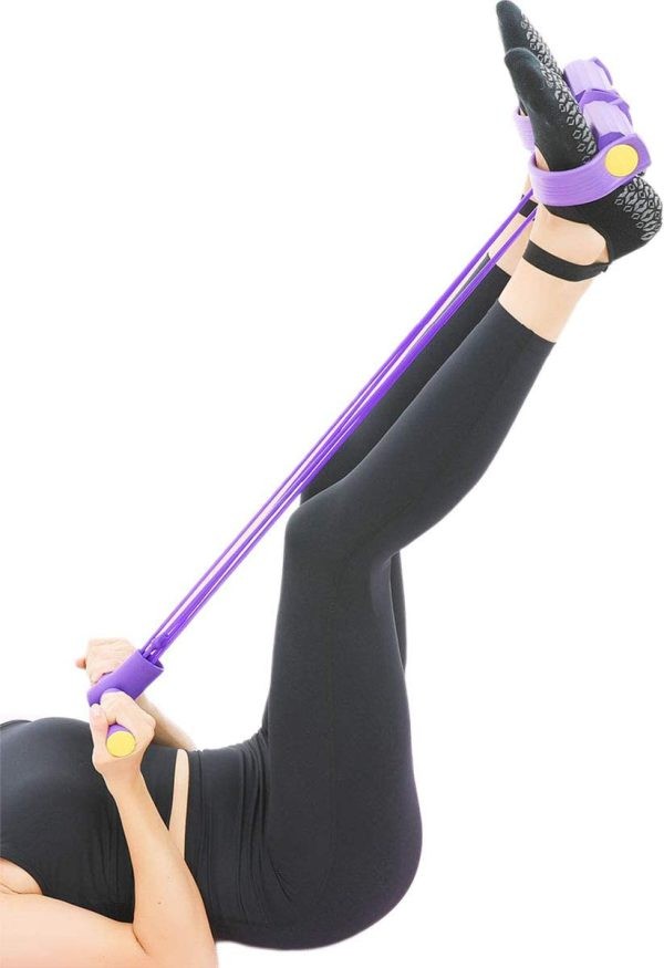 Foot Pedal Resistance Band ( Random Color )